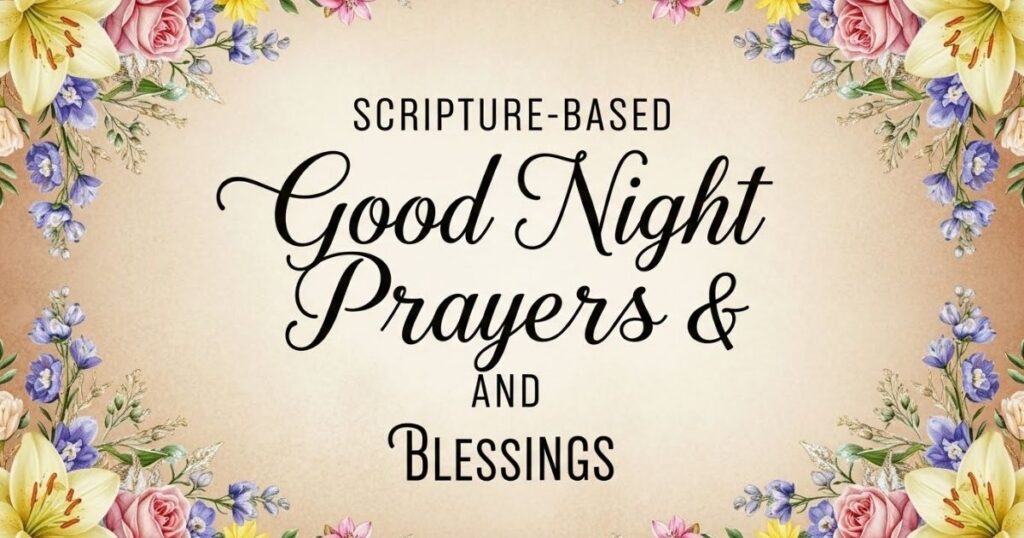 good night prayers and blessings