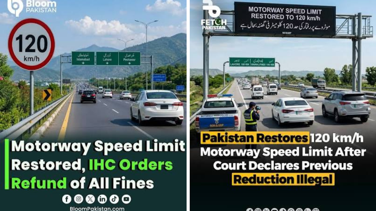pakistan motorway speed limit